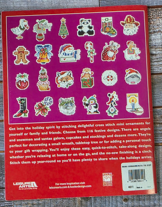 Leisure Arts: Mini Cross Stitch Ornaments Pattern