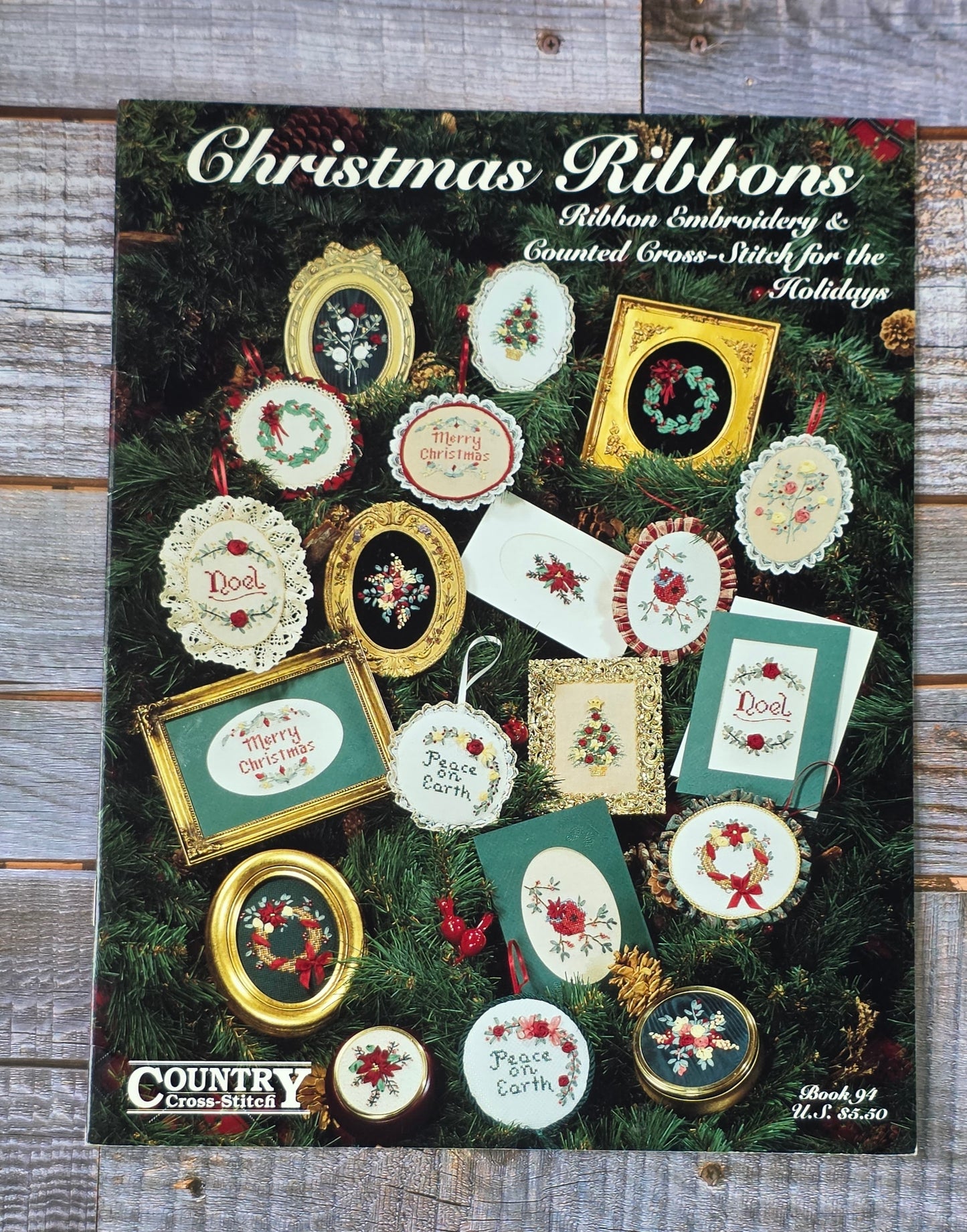 Country Cross Stitch: Christmas Ribbons Book 94 Pattern