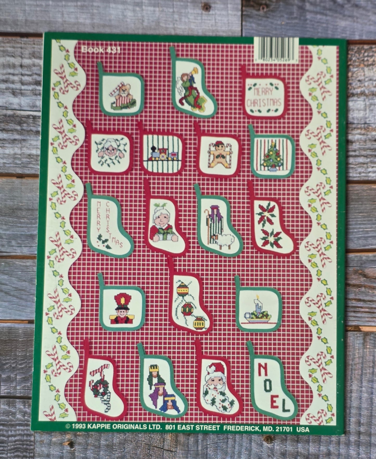 Kappie Originals: Have a Merry Christmas Quick & Easy Ornaments to Stitch Book 431 Pattern