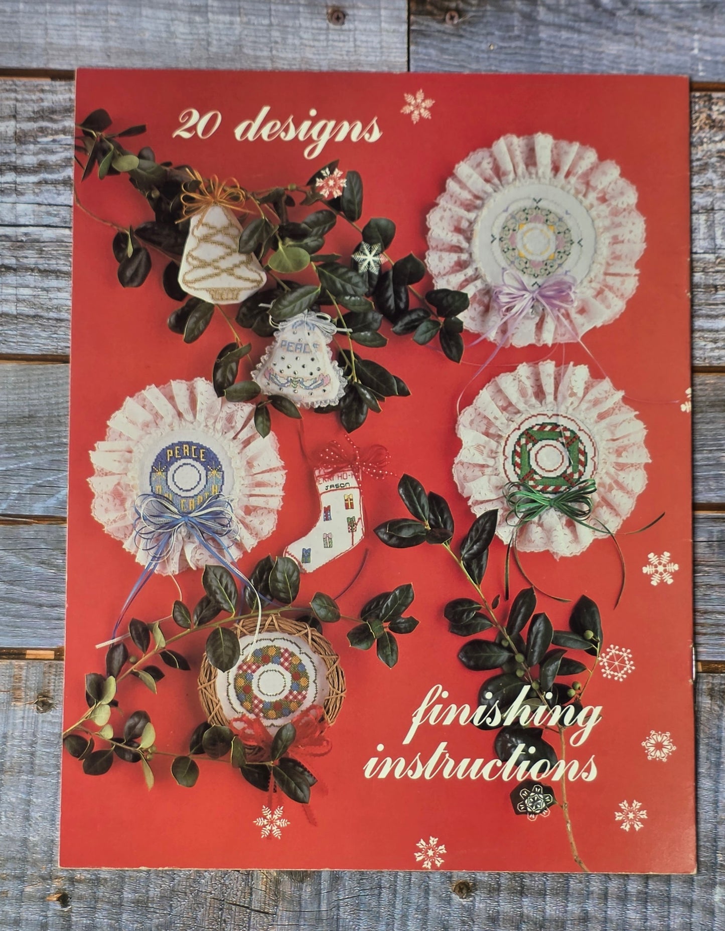 The Finish Line: Christmas Damask Ornaments Pattern