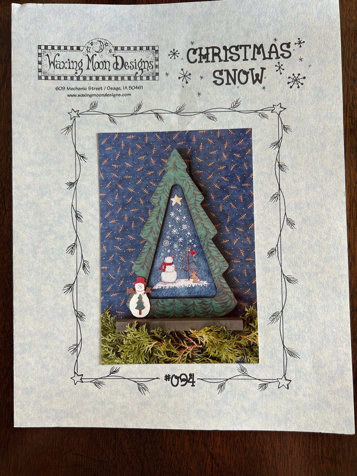 Waxing Moon Designs: Christmas Snow Pattern #094