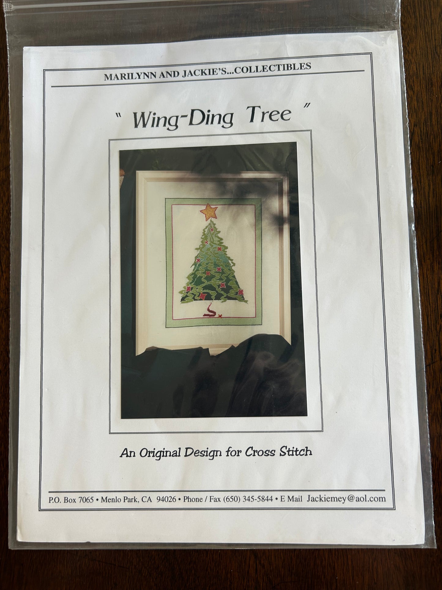 Marilynn & Jackies Collectibles: Wing-Ding Tree Pattern