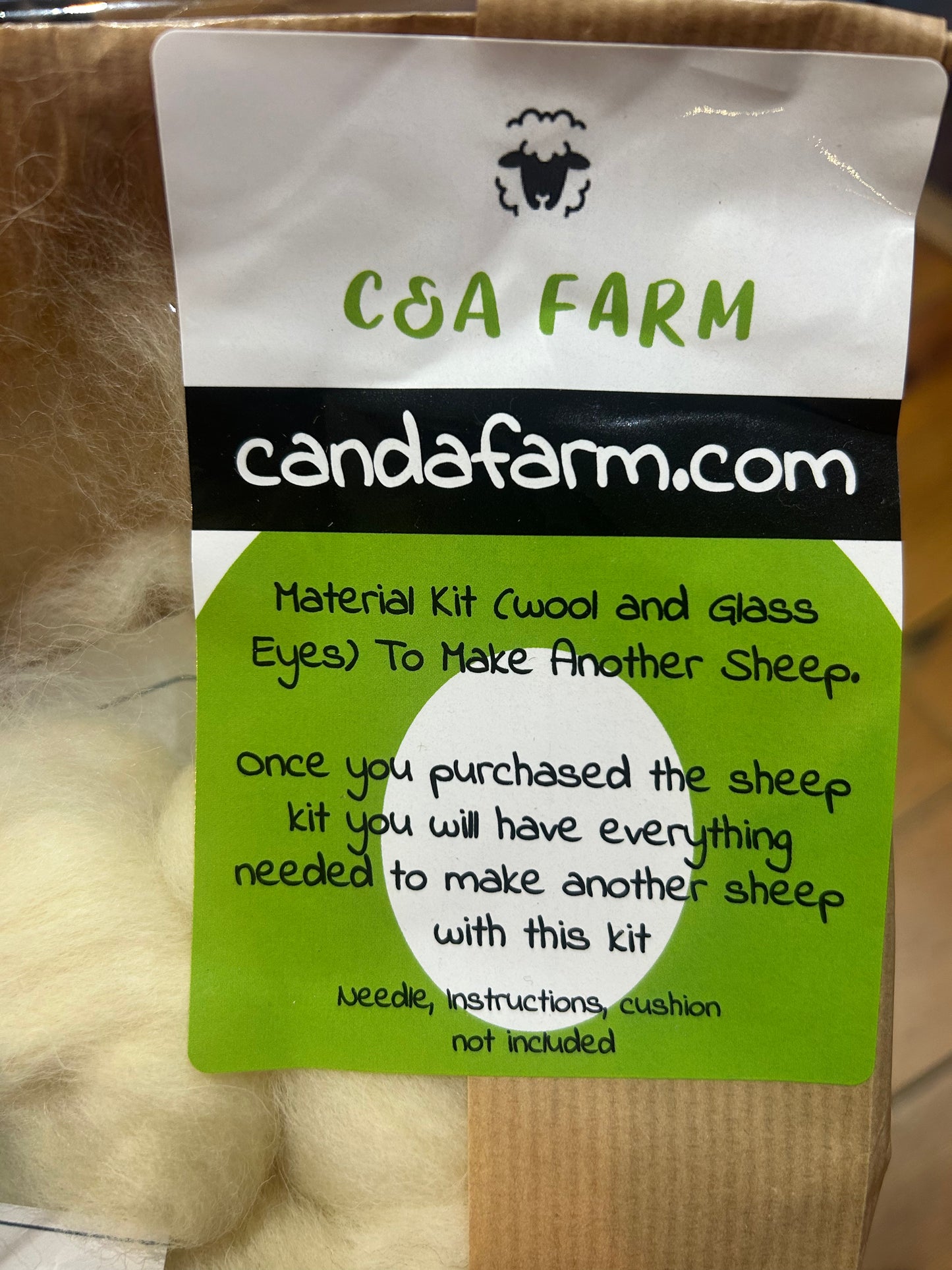 C&A Farm Wool Only Fluff Buddy Kit