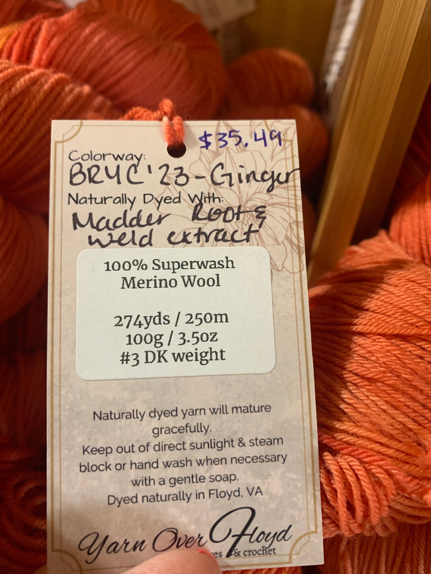 Yarn Crawl 2023 DK - Ginger