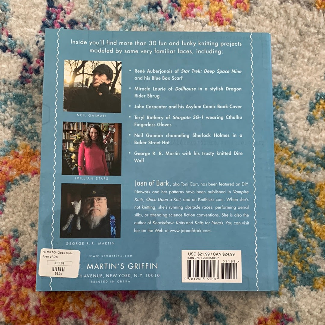 Geek Knits - Joan of Dark (aka Toni Carr)