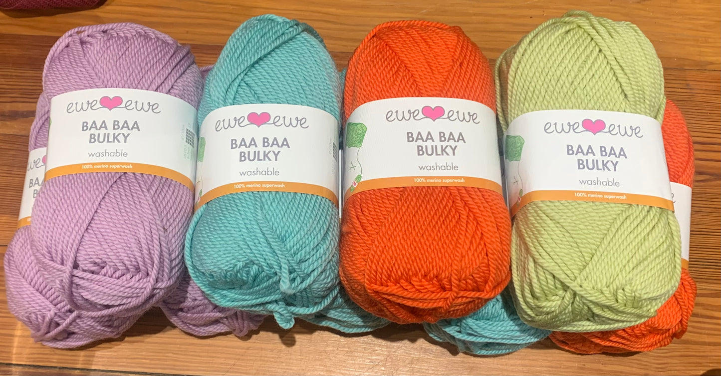 Baa Baa Bulky Washable Merino Superwash