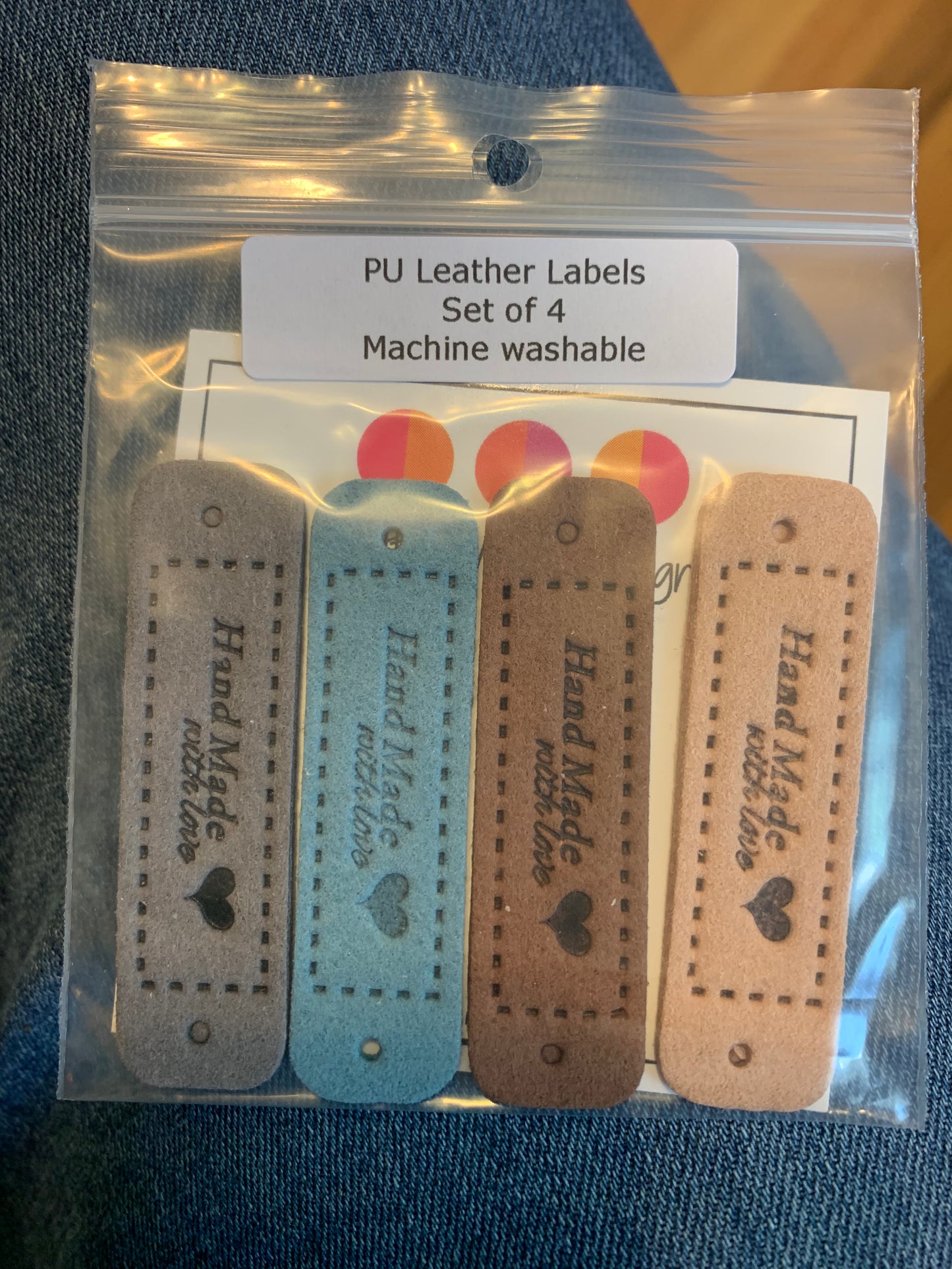 Handmade with Love Leather Labels