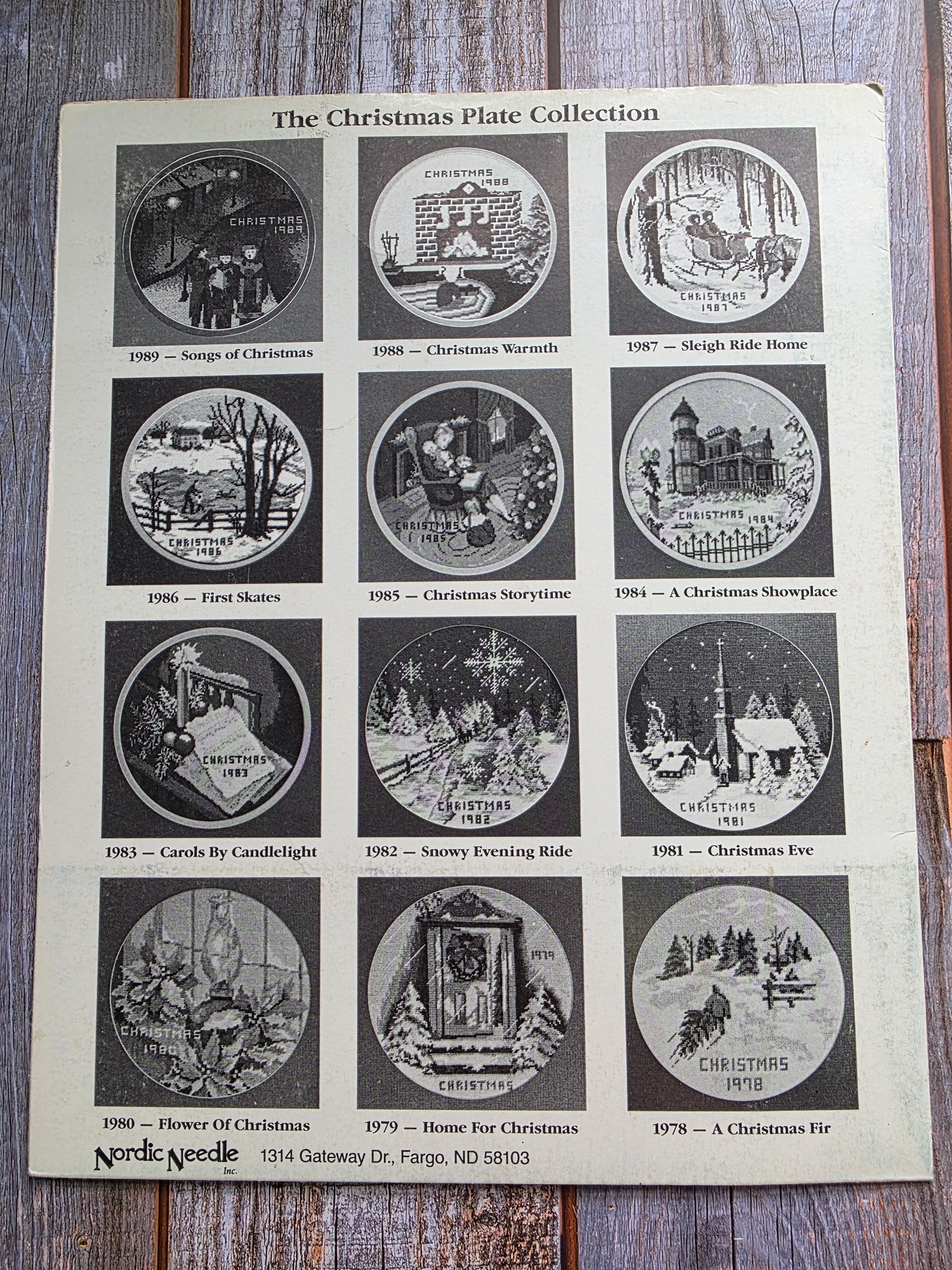 Nordic Needle: The Christmas Plate Collection: 1989 Songs of Christmas Pattern