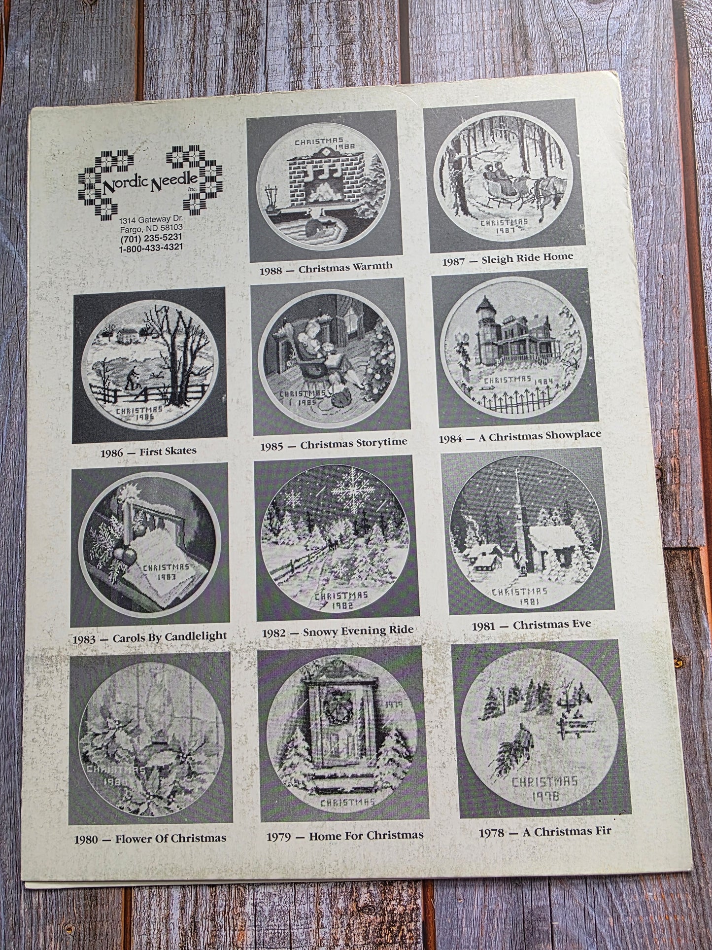 Nordic Needle: The Christmas Plate Collection: 1988 Christmas Warmth Pattern