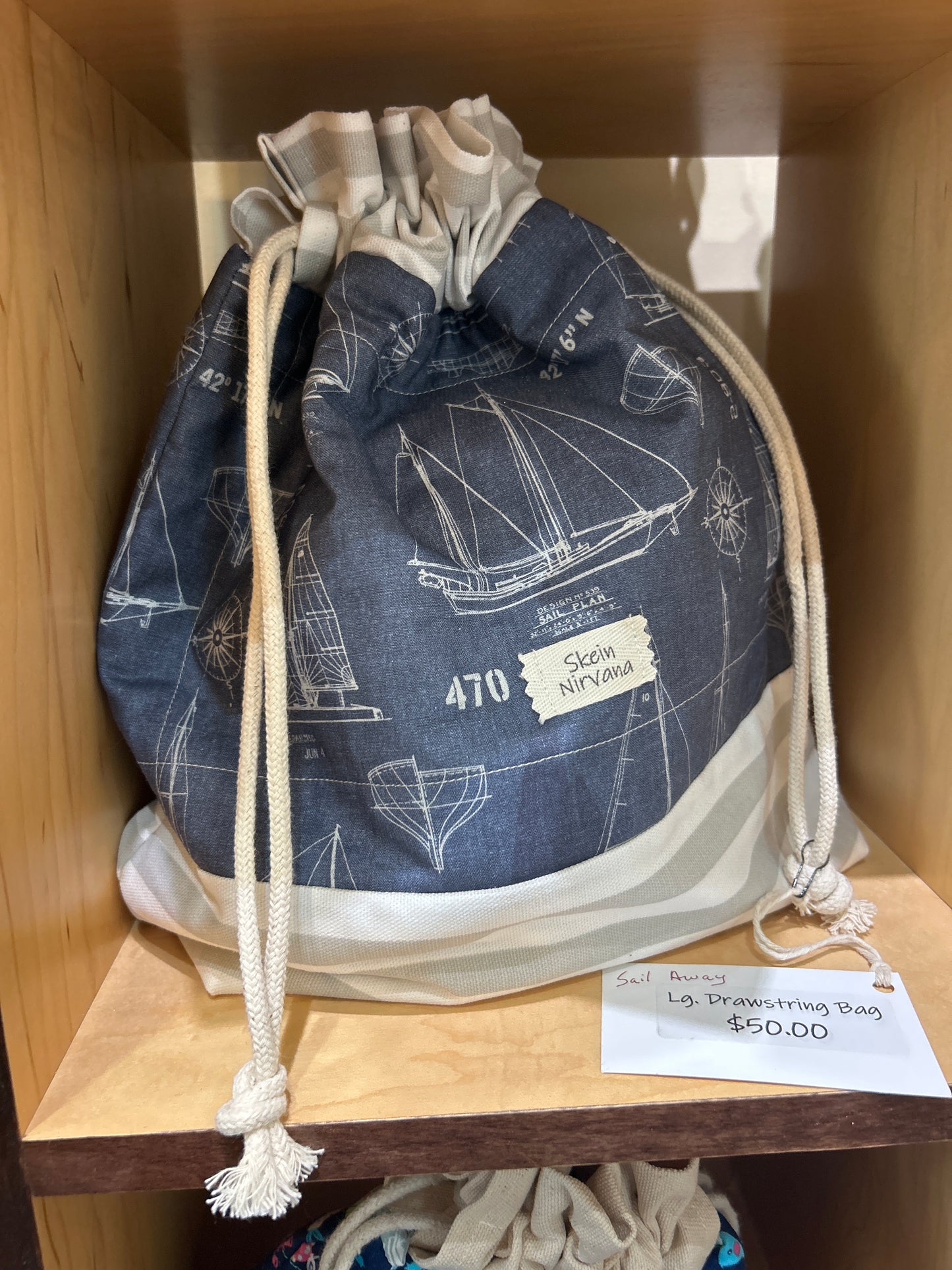 Skein Nirvana Large Drawstring Project Bags