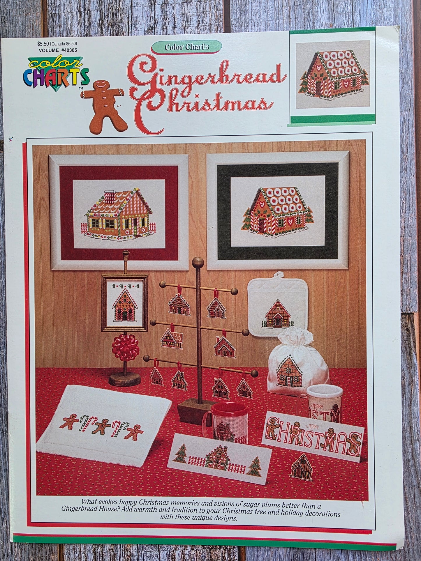 Color Charts: Gingerbread Christmas Pattern Volume #40305