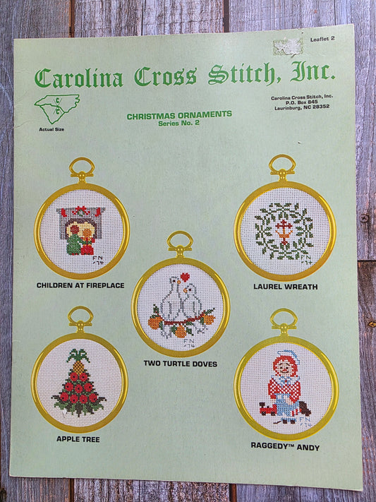 Carolina Cross Stitch Inc: Christmas Ornaments Series No 2 Patterns Leaflet 2