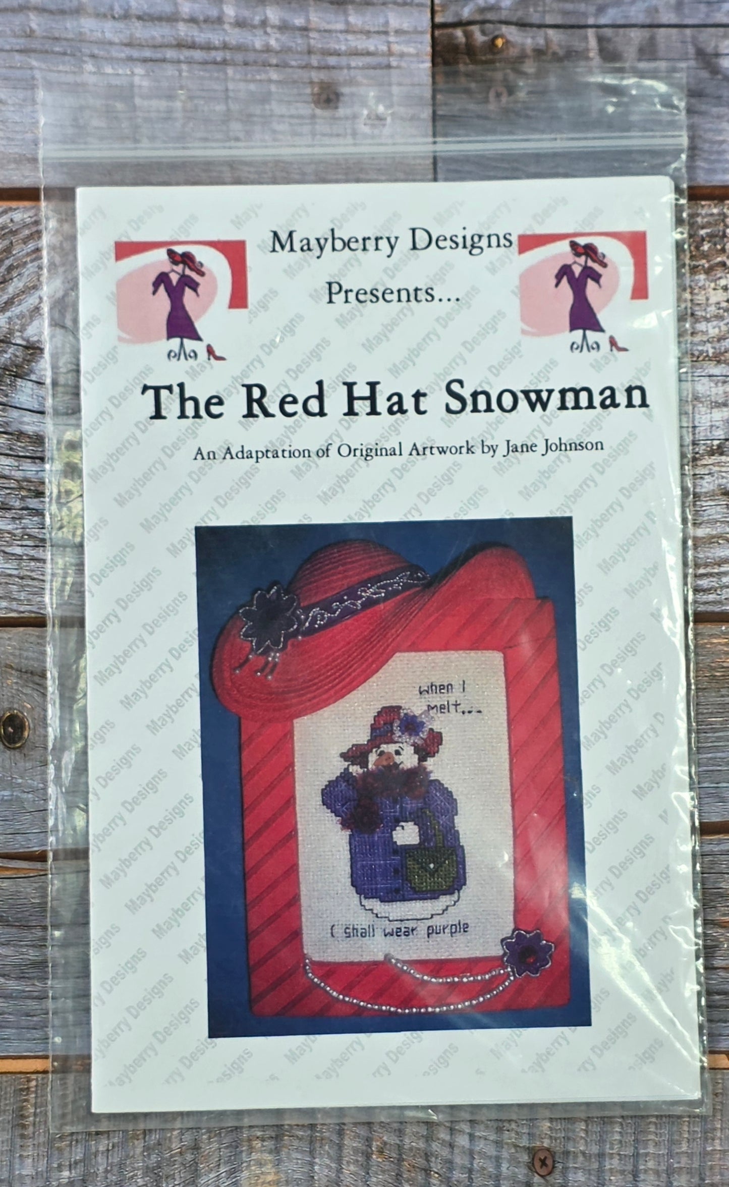 Mayberry Designs: The Red Hat Snowman Pattern