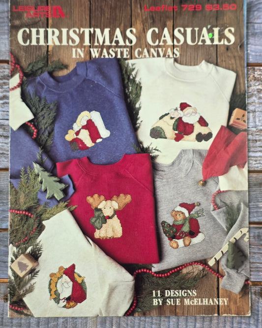 Leisure Arts: Christmas Casuals in Waste Leaflet #729 Pattern