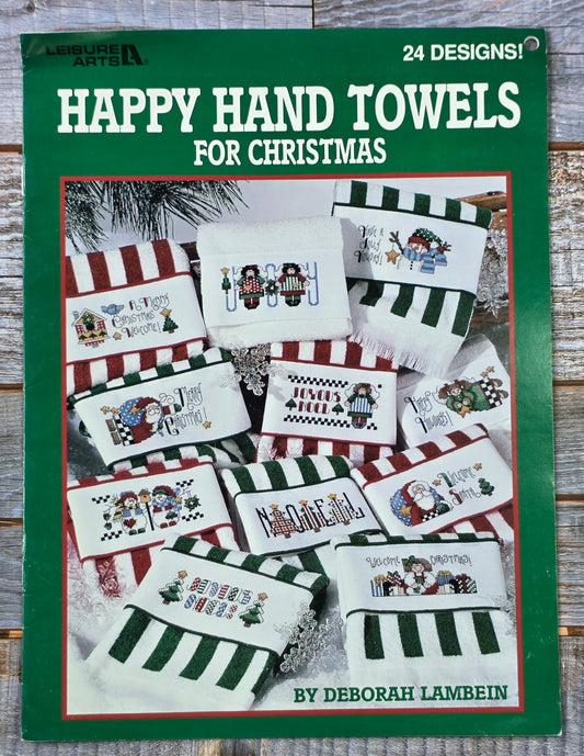 Leisure Arts: Happy Hand Towels for Christmas Leaflet #3031 Pattern
