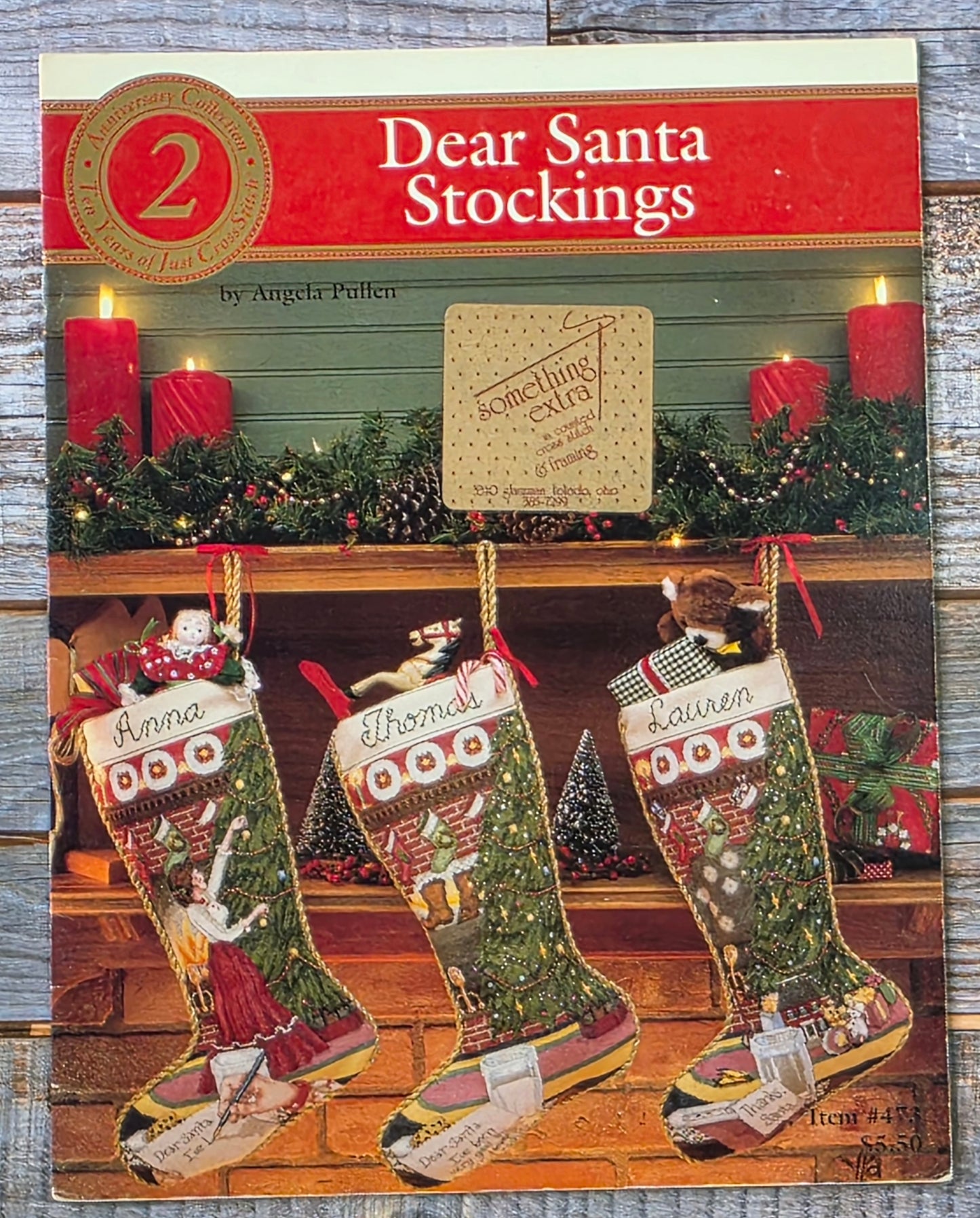 Just Cross Stitch Anniversary Collection: Dear Santa Stocking No 473 Pattern