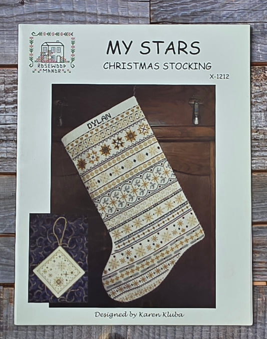 Rosewood Manor: My Stars Christmas Stocking 1212 Pattern