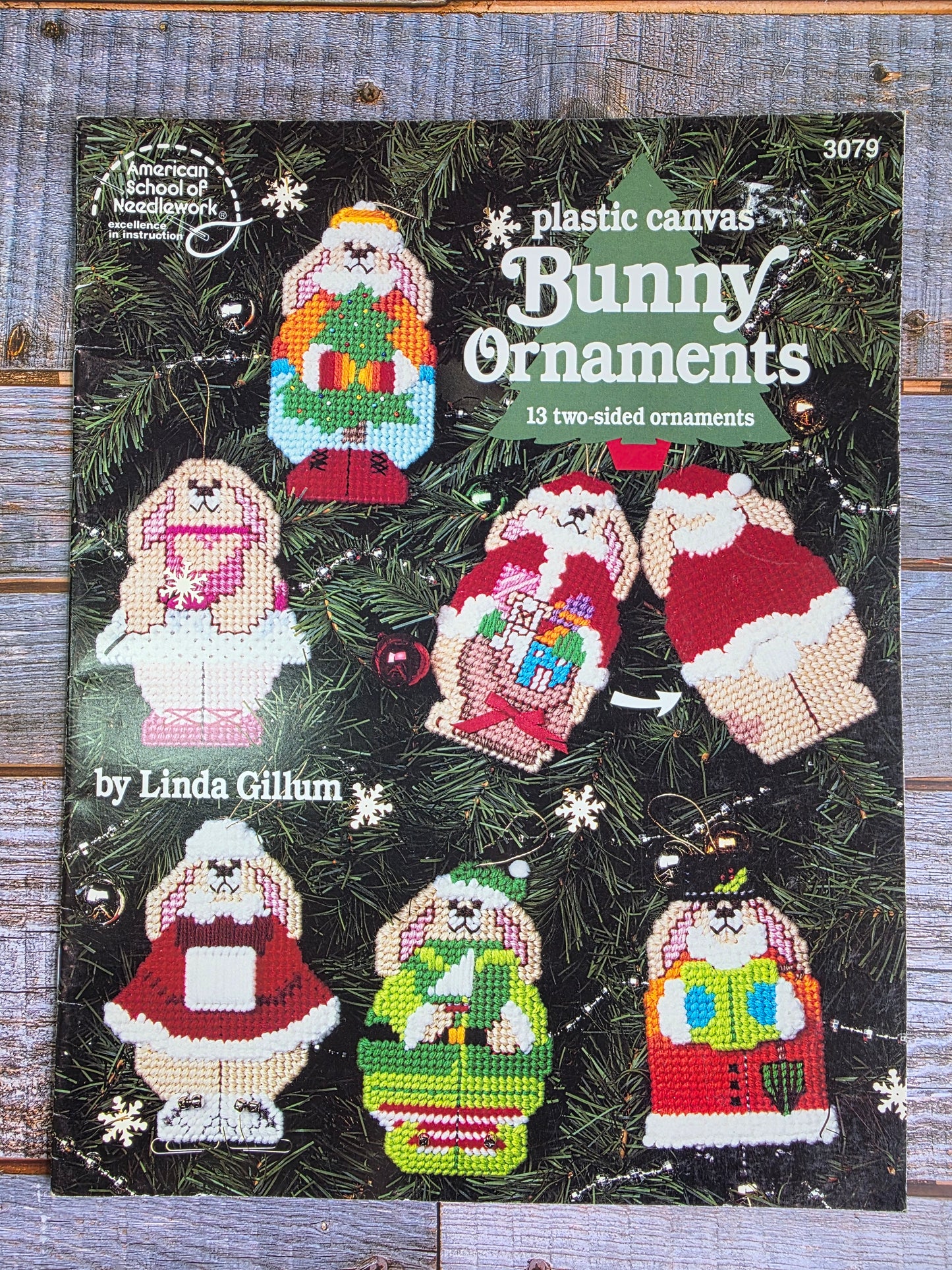 American School of Needlework: Plastic Canvas Bunny Ornaments Pattern #3079