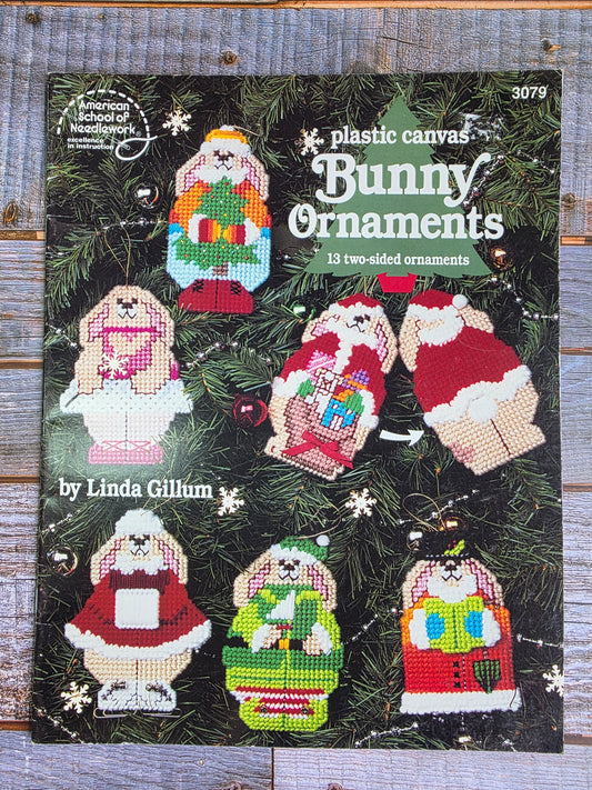 American School of Needlework: Plastic Canvas Bunny Ornaments Pattern #3079