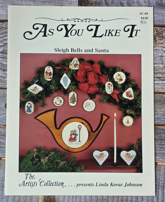 The Artists Collection: As You Like It Sleigh Bells and Santa Pattern