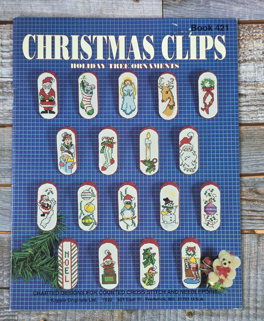 Kappie Originals: Christmas Clips Holiday Tree Ornaments Book 421 Pattern