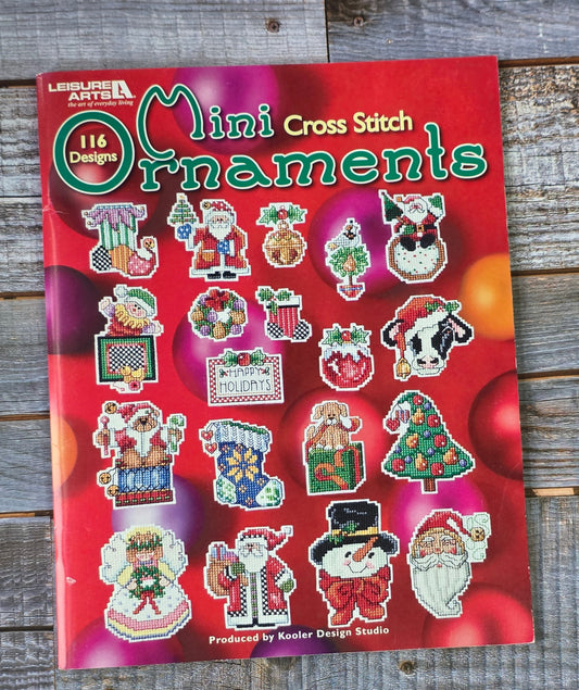 Leisure Arts: Mini Cross Stitch Ornaments Pattern