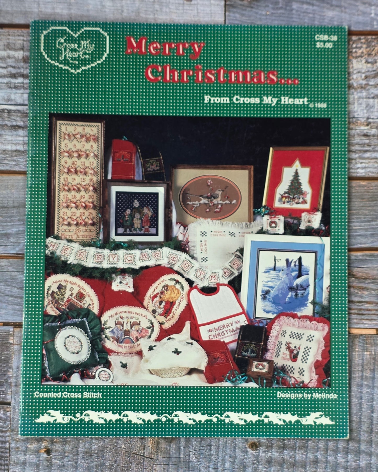 Cross My Heart: Merry Christmas... CSB-38 Pattern