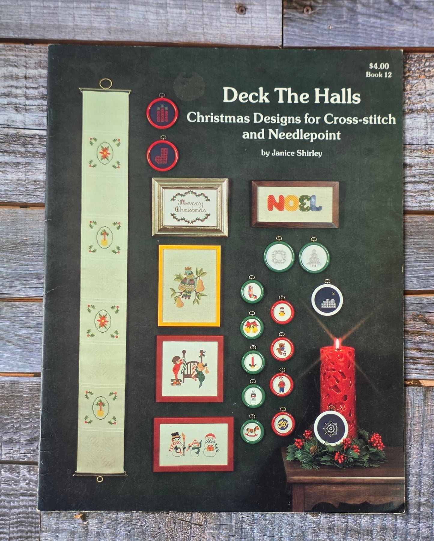 Deck the Halls: Christmas Designs for Cross Stitch and Needlepoint Pattern