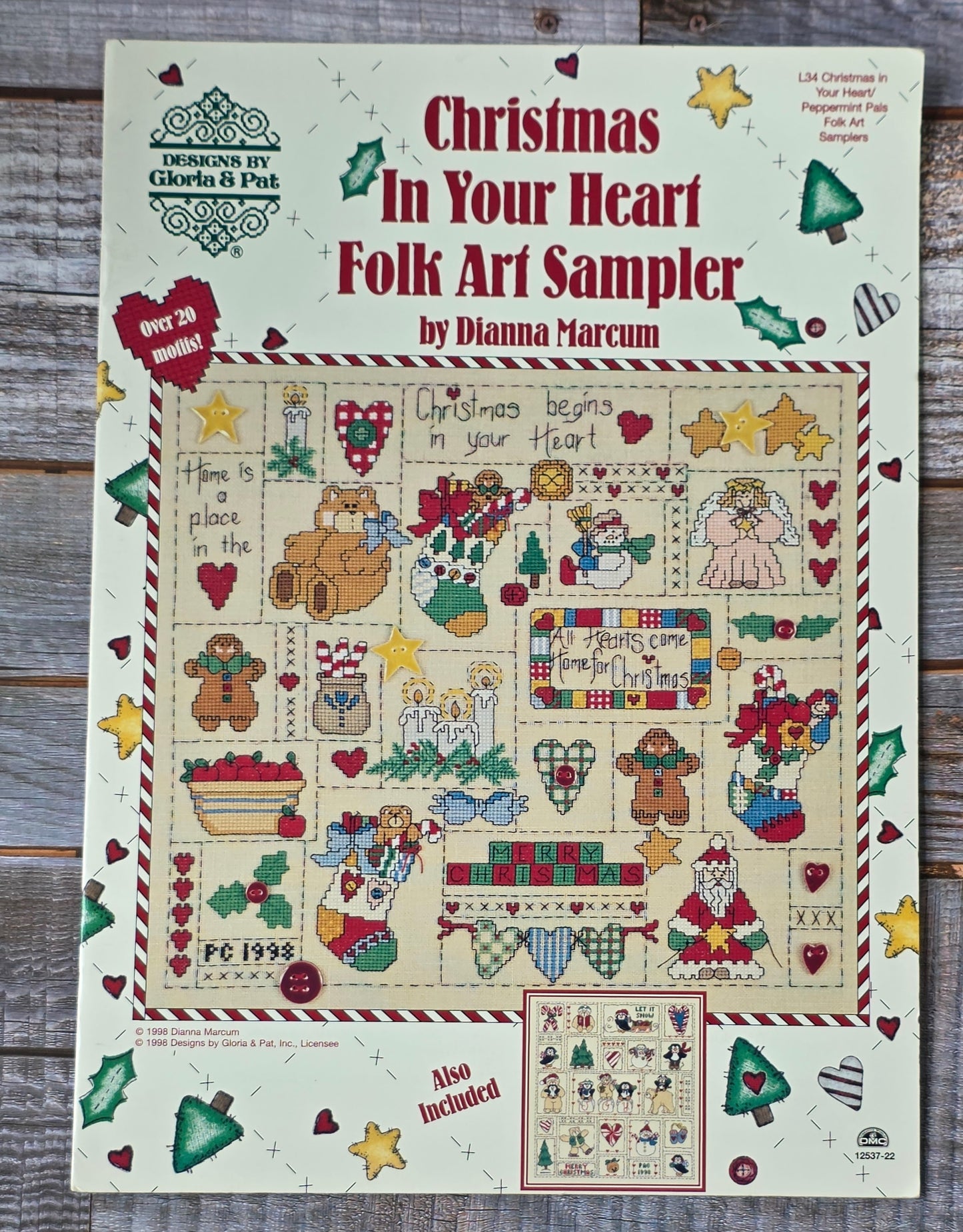 Designs by Gloria & Pat: Christmas In Your Heart Folk Art Sampler Pattern