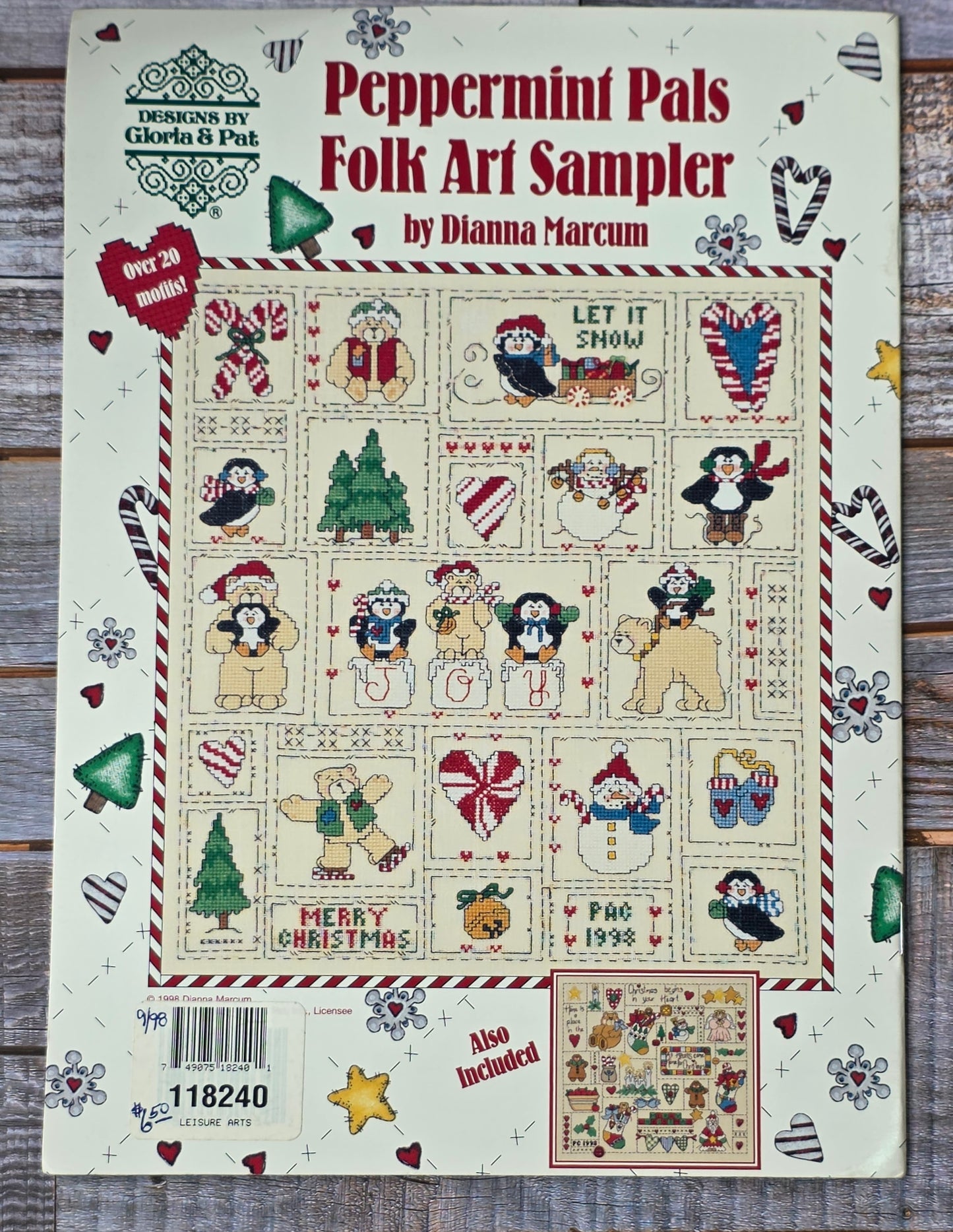 Designs by Gloria & Pat: Christmas In Your Heart Folk Art Sampler Pattern