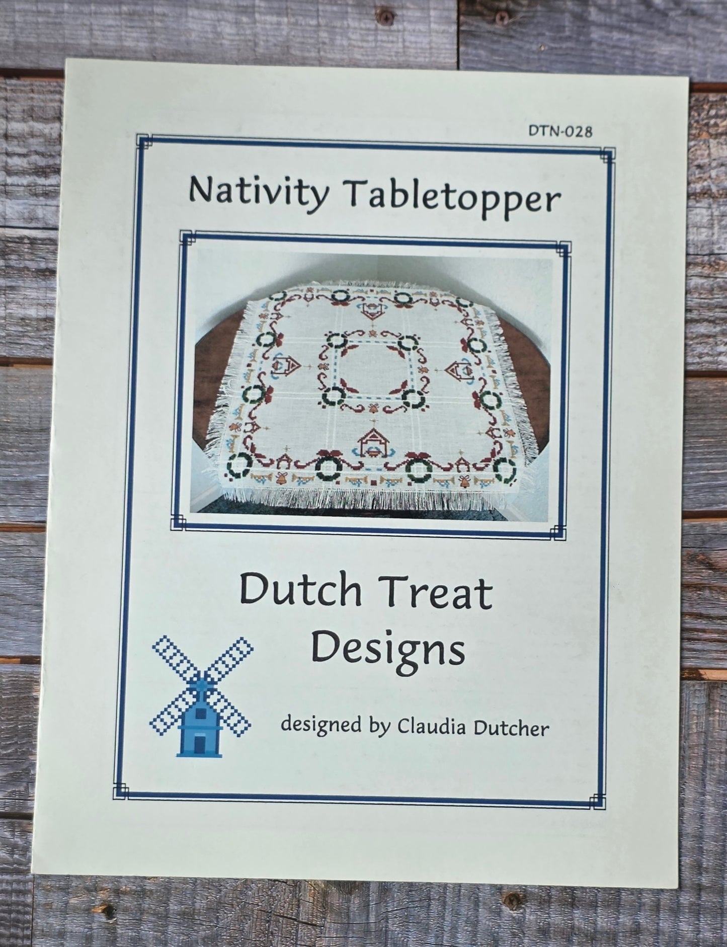 Dutch Treat Designs: Nativity Tabletopper Sampler DTN028 Pattern