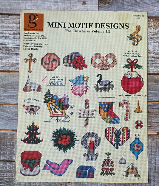Graphworks Ltd: Mini Motif Designs for Christmas Volume III Pattern