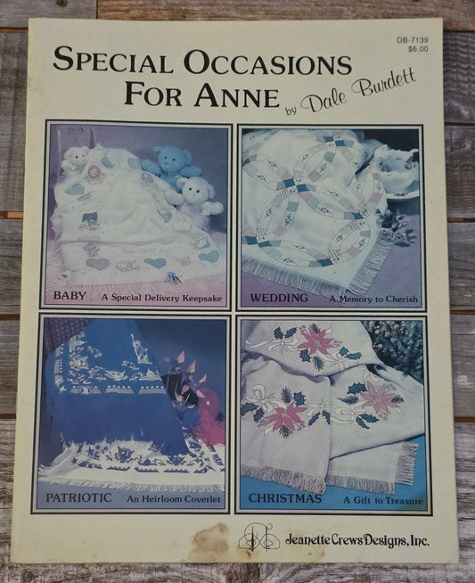 Jeanette Crews Designs: Special Occasions For Anne Pattern