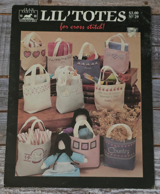 Jean Farish Needleworks: Lil Totes for cross stitch Pattern No 29
