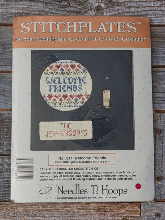 Needles N' Hoops Stitchplates: Welcome Friends kit No. 811