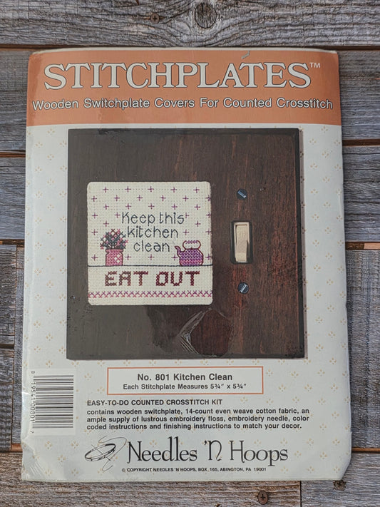 Needles N' Hoops Stitchplates: Kitchen Clean kit No. 801