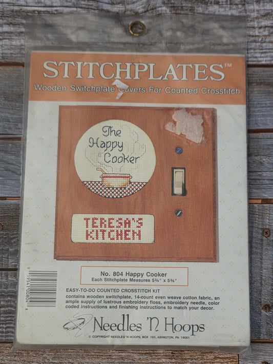 Needles N' Hoops Stitchplates: Happy Cooker Kit No. 804