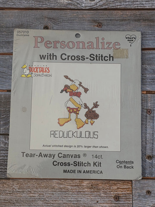 What's New Ducktales waste canvas cross stitch kit 057010