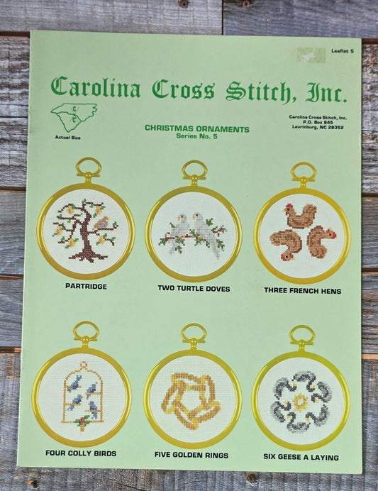 Carolina Cross Stitch, Inc: Christmas Ornaments Series No 5 Pattern