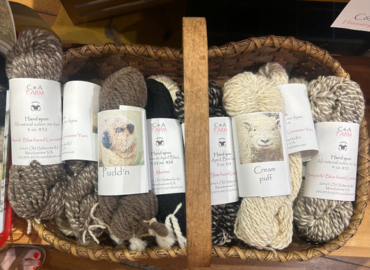 C&A Farm Hand spun yarn