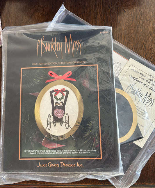 P Buckley Moss 1996 Ltd Edition Christmas Ornament kit