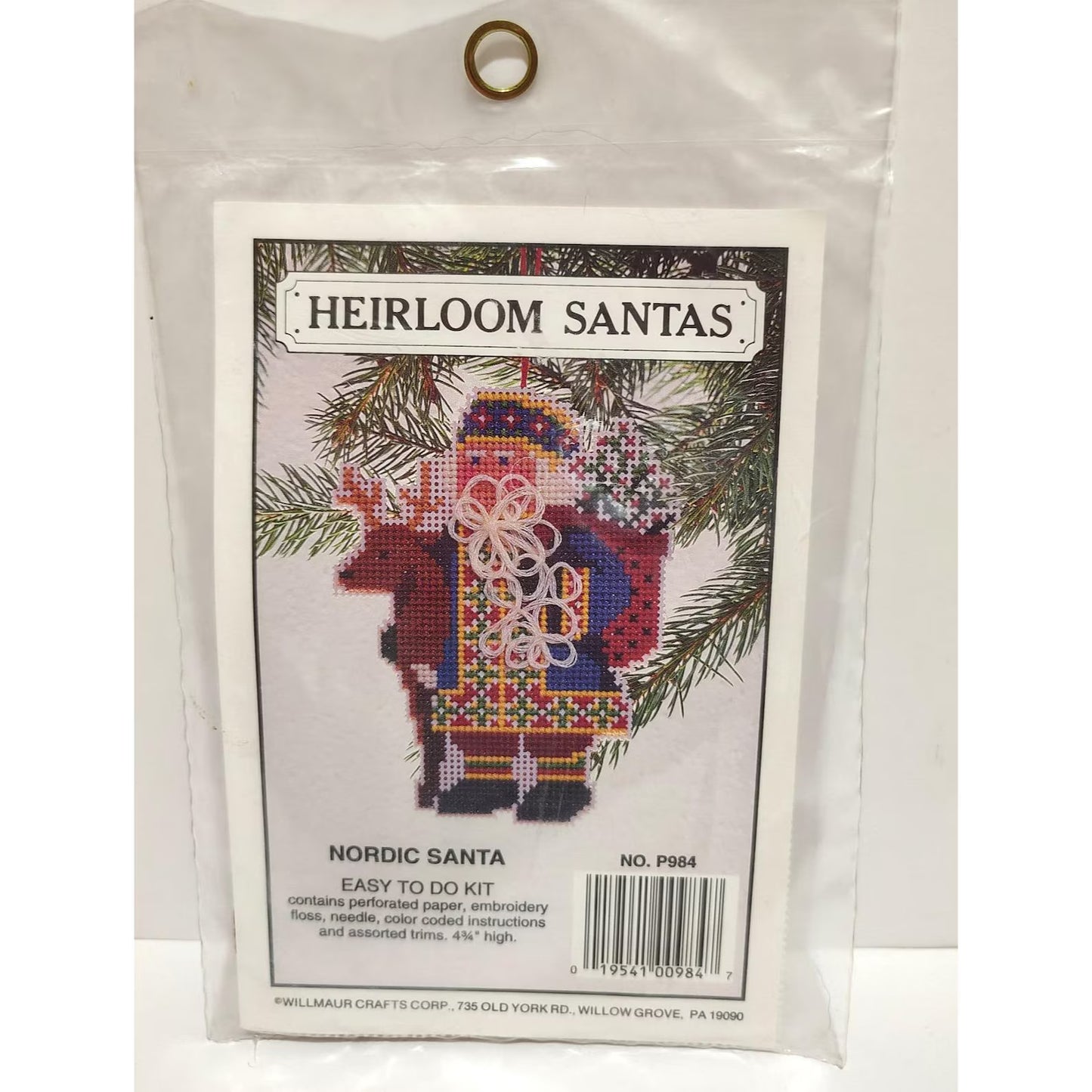 Heirloom Santas Cross Stitch Kit - Perforated Paper