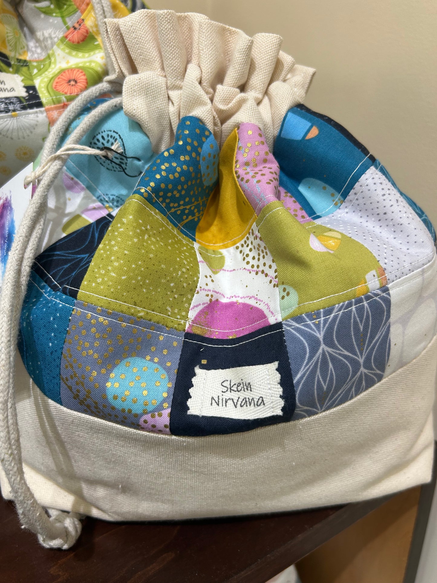 Skein Nirvana Large Drawstring Project Bags