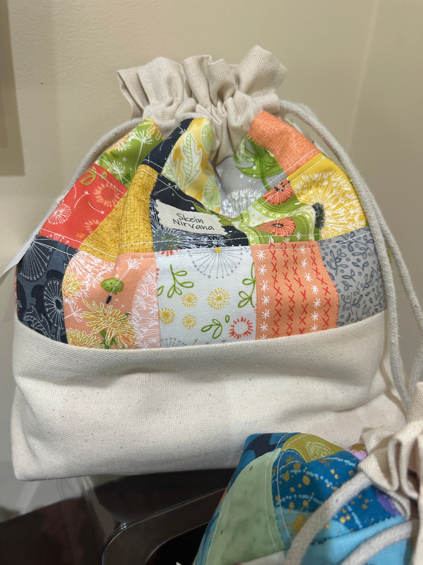 Skein Nirvana Large Drawstring Project Bags