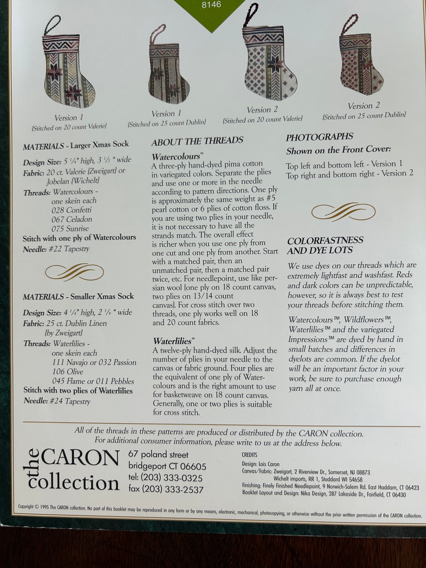 The Caron Collection: Scandinavia pattern leaflet 8146