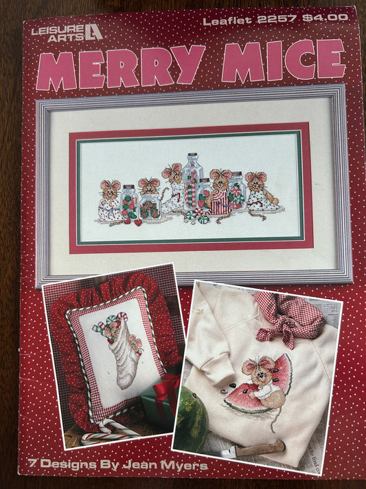 Leisure Arts: Merry Mice Leaflet Pattern 2257