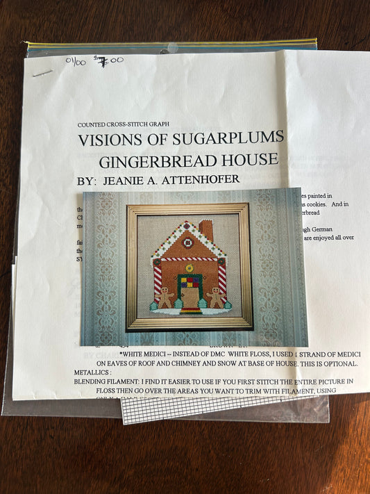 Jeanie Attenhofer: Visions of Sugarplums Gingerbread House pattern