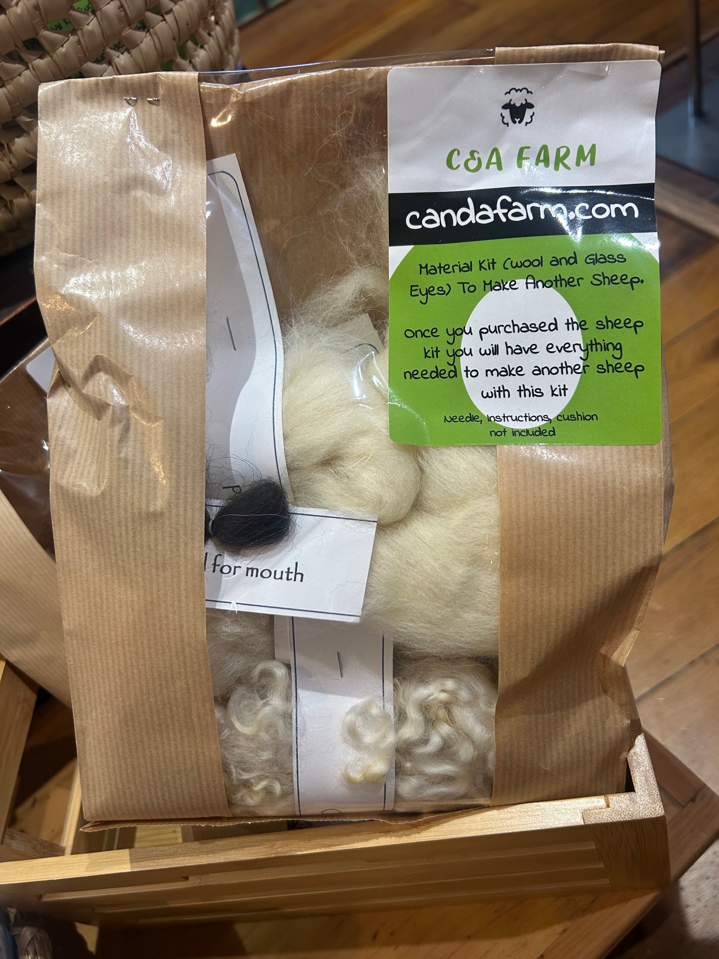 C&A Farm Wool Only Fluff Buddy Kit