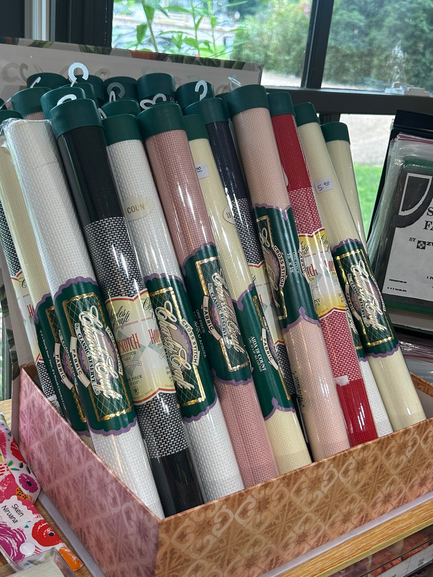 Cross Stitch Fabric Roll