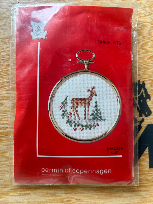 Permin of copenhagen cross stitch ornament kit